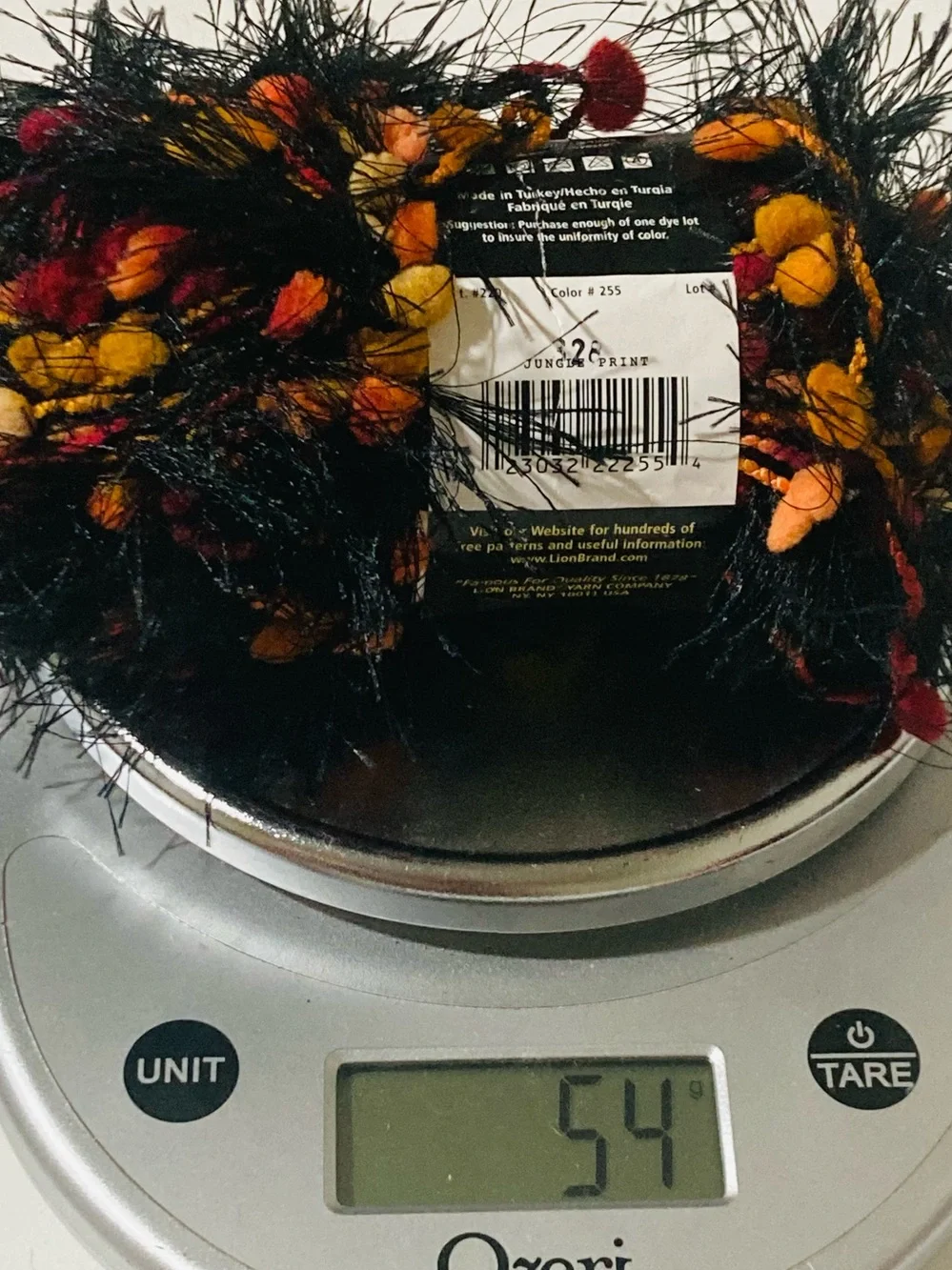 4 NWT Fancy Fur Novelty Yarn - 3 Jungle Print + 1 Electric Slide